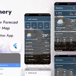 Weathery weather forecast radar map flutter app codermarket.png