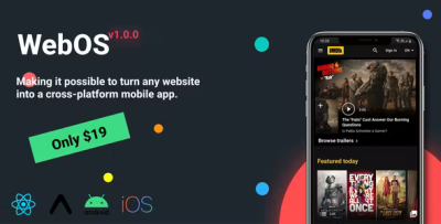 Webos configurable react native cross platform webview app template .png