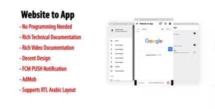 Website to app native universal android webview app with navigation drawer.png