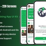 Wecare pro donation charity fundraising react native cli app ui kit .jpg