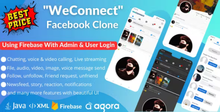 Weconnect facebook clone app using firebase codermarket.png