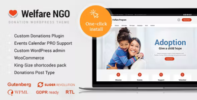 Welfare ngo nonprofit organization charity theme codermarket.png