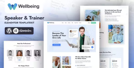 Wellbeing speaker trainer elementor template kit codermarket.png