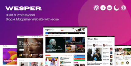 Wesper wordpress theme for blogs magazines codermarket.png