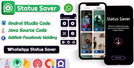 Whatsapp status videos photos saver app admob facebook bidding onesignal.png