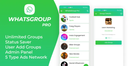 Whatsgroup pro with admin panel and admob and facebook ads codermarket.png