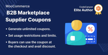 Woocommerce b2b marketplace supplier coupon codermarket.png