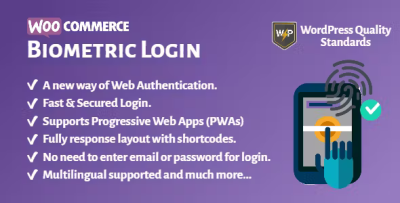 Woocommerce biometric login fingerprint web authentication webauthn .png