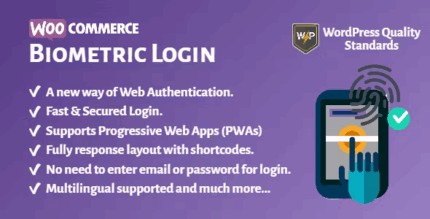 Woocommerce biometric login fingerprint web authentication webauthn .png