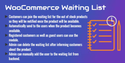 Woocommerce waiting list pre sale list back in stock notifier codermarket.png
