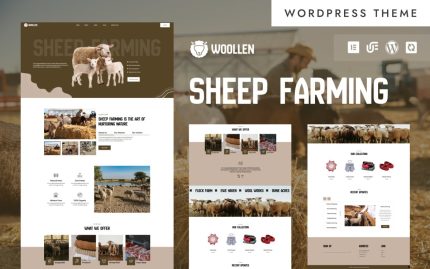 Woollen organic sheep farming wool woocommerce elementor theme.jpg