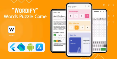 Wordify words puzzle game flutter core android ios codermarket.png