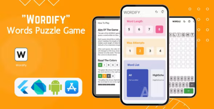 Wordify words puzzle game flutter core android ios codermarket.png