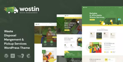Wostin waste pickup services wordpress theme codermarket.png