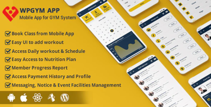 Wpgym app mobile app for wordpress gym system codermarket.png