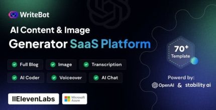 Writebot ai content generator saas platform codermarket.jpeg