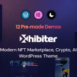 Xhibiter nft marketplace crypto wordpress theme codermarket.png