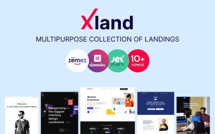 Xland multipurpose collection of landing pages wordpress theme.jpg