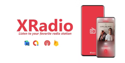 Xradio single station radio app admob onesignal firebase codermarket.png