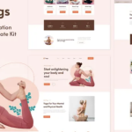 Yoggs yoga meditation elementor template kit codermarket.png