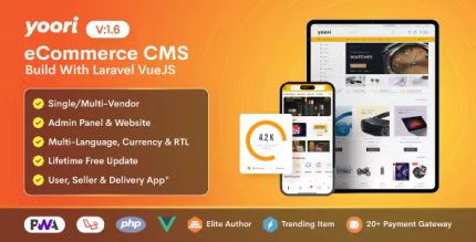Yoori ecommerce single multi vendor pwa marketplace cms codermarket.jpg