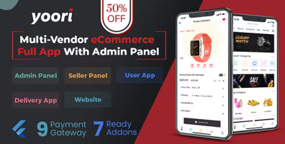 Yoori flutter multi vendor ecommerce full app with admin panel codermarket.png