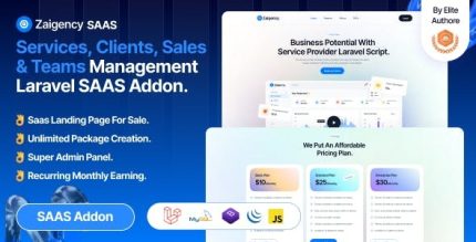 Zaigency services clients sales teams management saas addon codermarket.jpeg