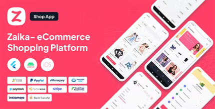 Zaika laravel ecommerce shop flutter app codermarket.png