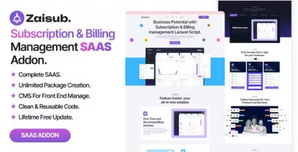 Zaisub subscription billing management saas addon codermarket.jpg