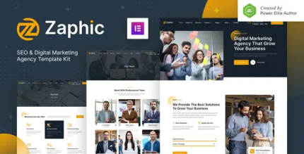 Zaphic seo digital marketing agency elementor template kit codermarket.png