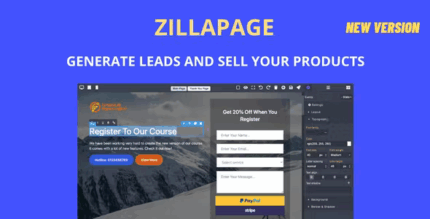 Zillapage landing page and ecommerce builder codermarket.png