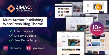 Zimac multi author publishing wordpress theme codermarket.png