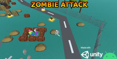Zombie attack unity game codermarket.png