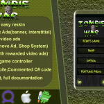 Zombie war battle fight 2d complete game template project unity game.png