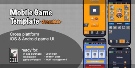Zonguldak mobile game ui template codermarket.jpg