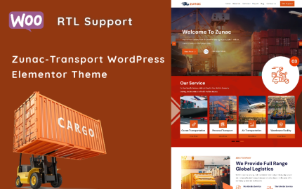 Zunac transportation multipurpose minimal wordpress elementor theme.png