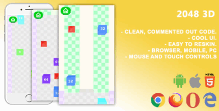 2048 3d mobile html5 game c3p construct 3 codermarket.png