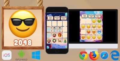 2048 emoji html5 game codermarket.jpg