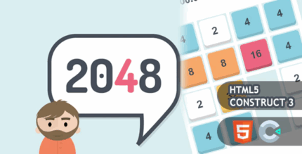 2048 html5 construct 3 game codermarket.png