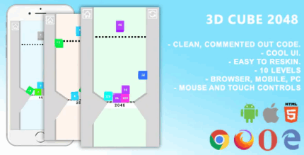 3d cube 2048 mobile html5 game c3p construct 3 codermarket.png
