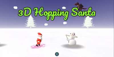 3d hopping santa cross platform hyper casual game codermarket.jpg