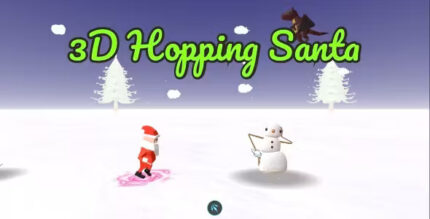3d hopping santa cross platform hyper casual game codermarket.jpg