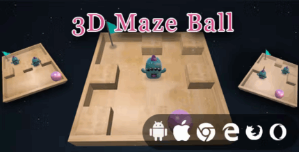 3d maze ball cross platform casual physics game codermarket.png