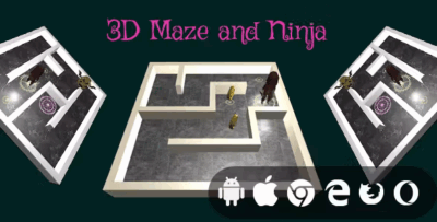 3d maze ninja cross platform educational game codermarket.png