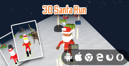3d santa run cross platform christmas game codermarket.png