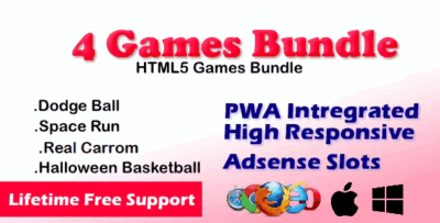 4games bundle html5 pwa game portal bundle codermarket.png