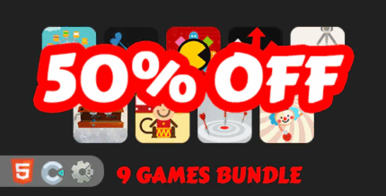 9 mini html5 games bundle c2 c3 codermarket.png