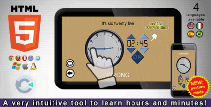 Adjust the clock html5 educational game codermarket.png