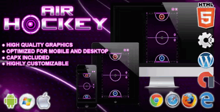 Air hockey html5 construct 2 game codermarket.png