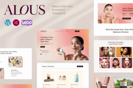 Alous beauty skin care ecommerce elementor pro template kit v10 gplpixel 1.png